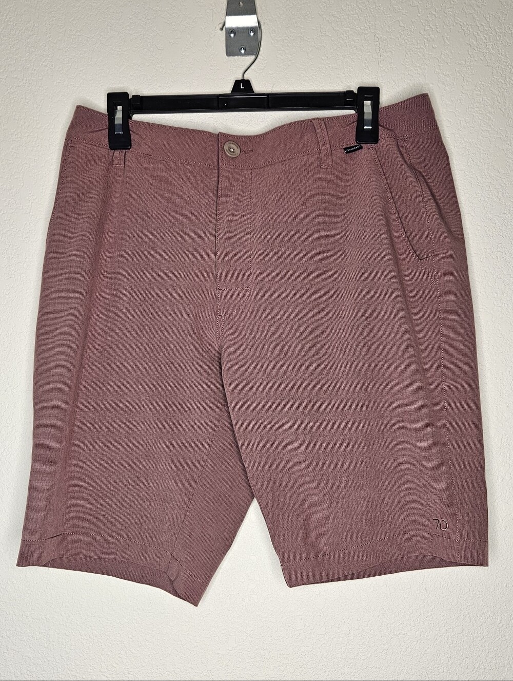 7 Diamonds Mens Performance Shorts -Dusty Rose